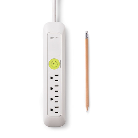 Easylife Tech 4 Outlet Power Strip Surge Protection 1200 Joule 6 ft Extension Cord 0-2627